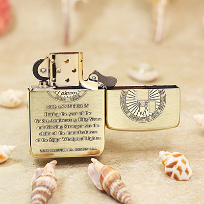 Zippo Armor 50th Anniversary (1932–1982) Deep-Engraved DS452