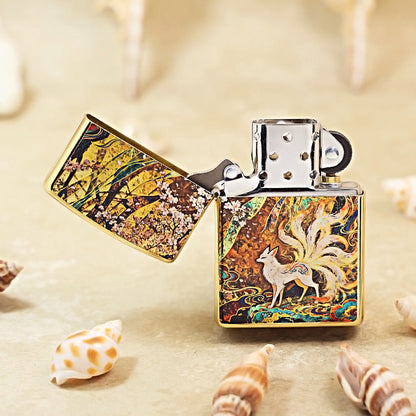 Zippo Double-Sided Exquisite Nine-Tailed Fox Engraving 205-DS479