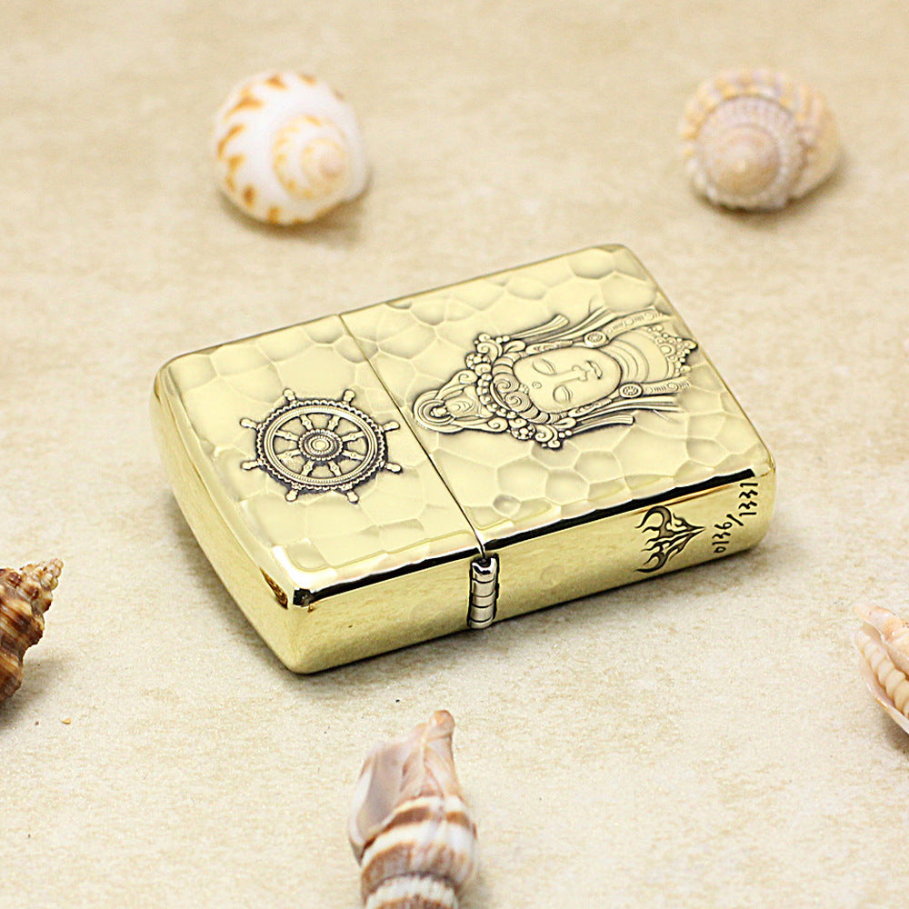 Zippo Gold-Plated Guanyin Guan Xin 168-DS394