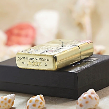 Zippo 3D Embossed Ocean Life & Fishing Tale 168-DS410
