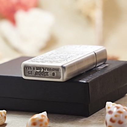 Zippo Slim Antique Silver Arabesque 1605-DS201