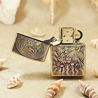Zippo Armor Scorpion & Pixiu Feng Shui Engraved 168-DS415