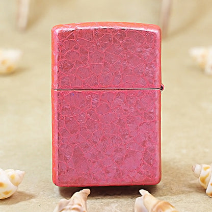 Zippo Red Crackled Ice Pattern 205-DS472