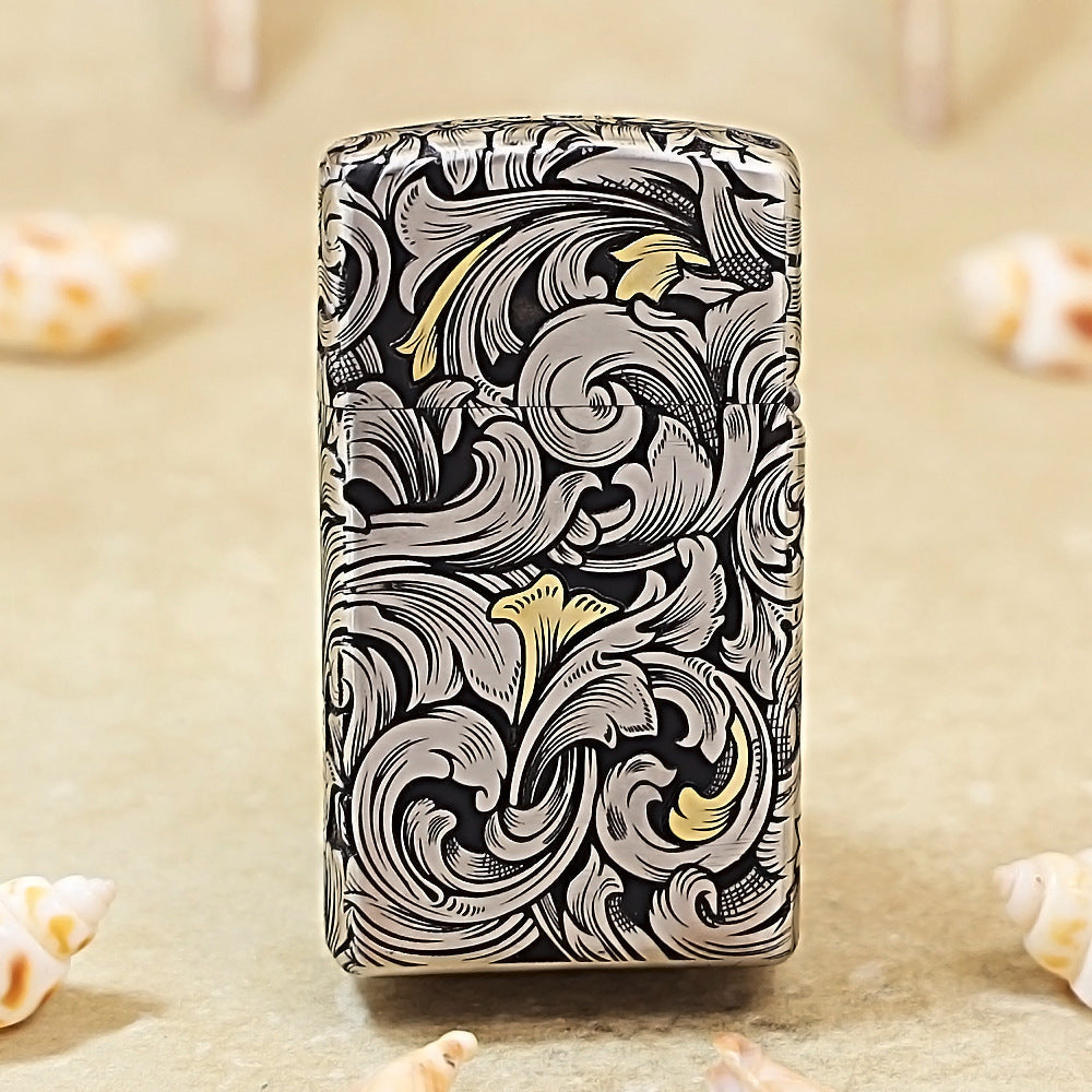 Zippo Slim Steel Outer Shell 'Tang Grass' DS317