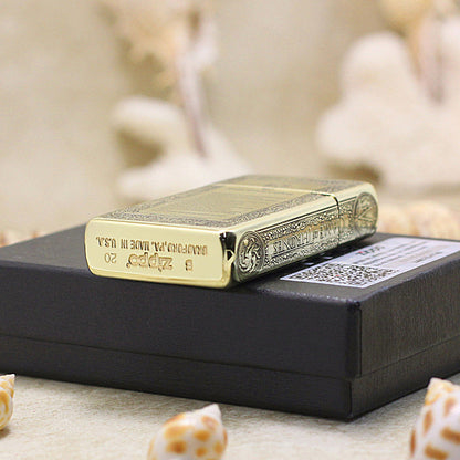 Zippo Slim Gold-Plated 'A Song of Ice and Fire' DS436