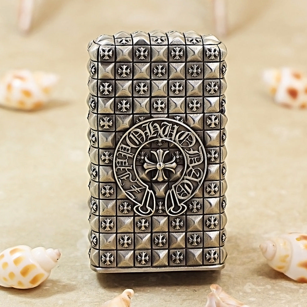 Zippo Armor Slim Silver-Plated Cross DS358