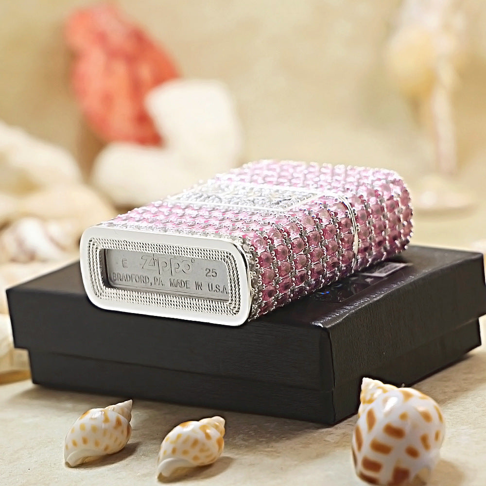 Zippo Pink Rhinestone-Encrusted Case 205-DS321