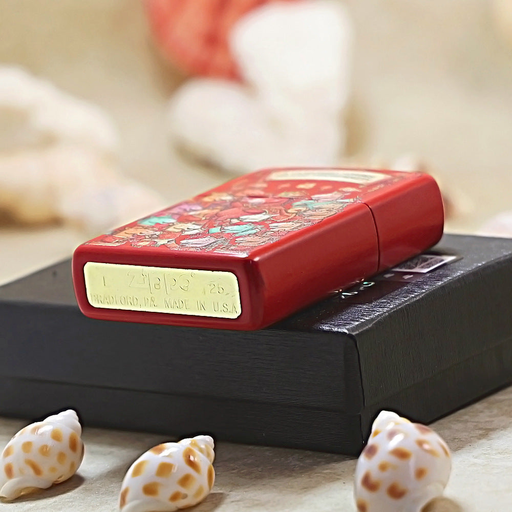 Zippo Red 'Galloping Horses Bringing Fortune' 205-DS474