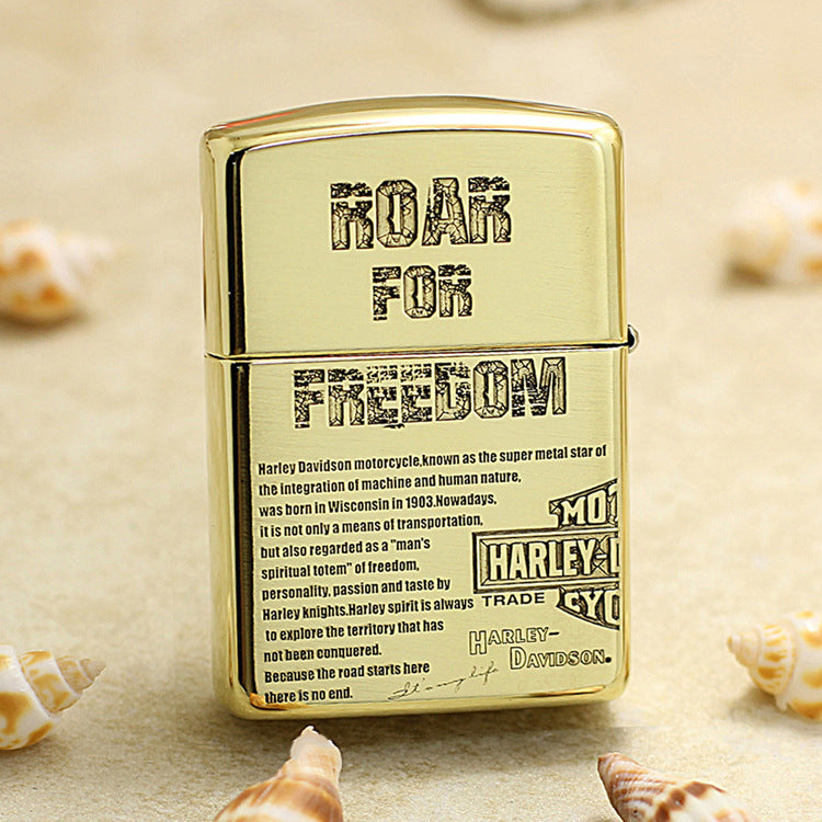 Zippo Harley-Davidson 3D Engraved Gold-Plated 168-DS457