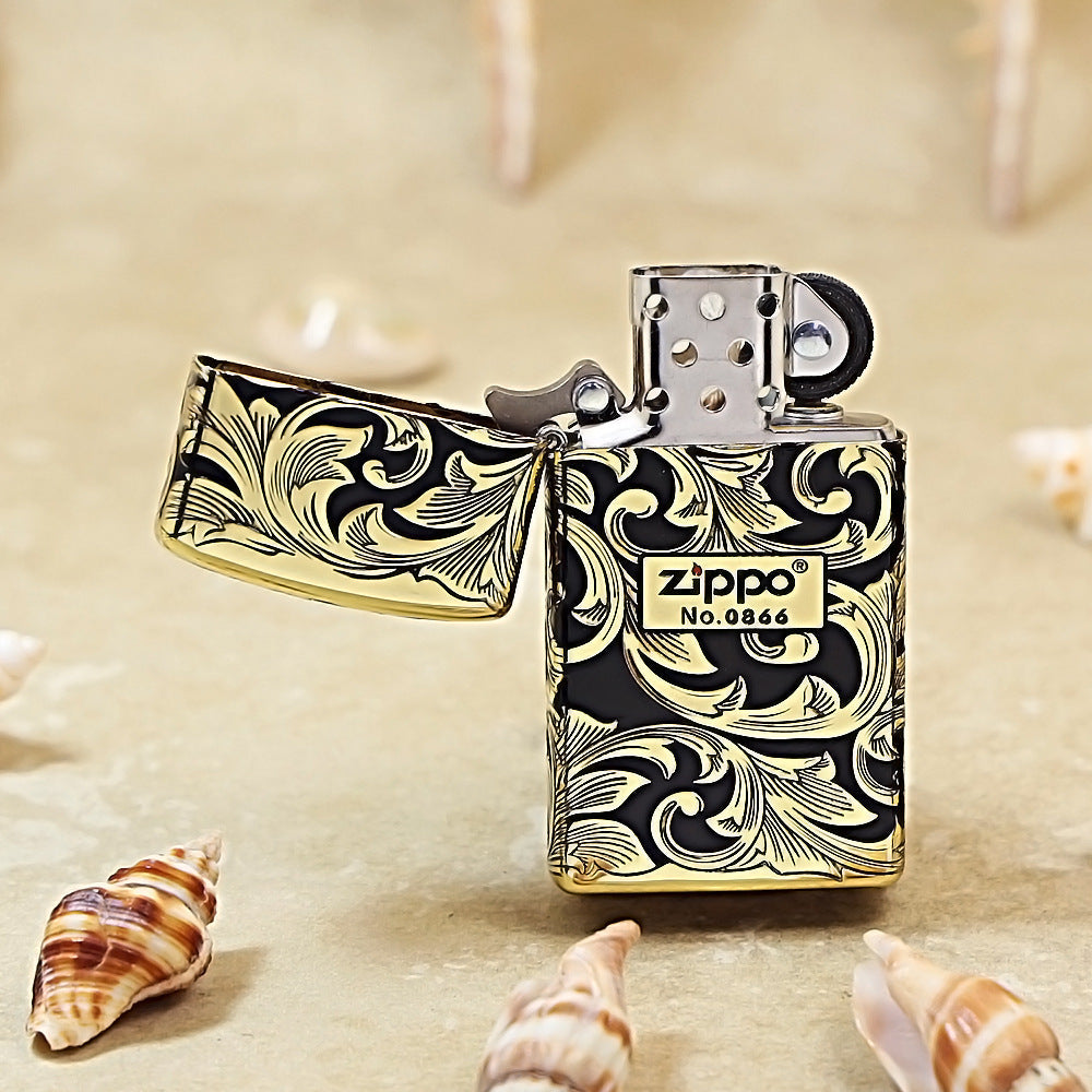 Zippo 1607 Black Ice Arabesque DS211