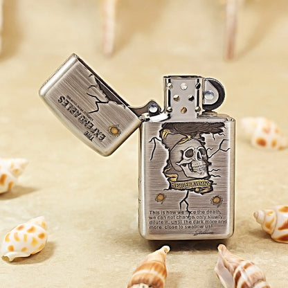 Zippo Antique Silver 3D Relief 'The Expendables' DS361