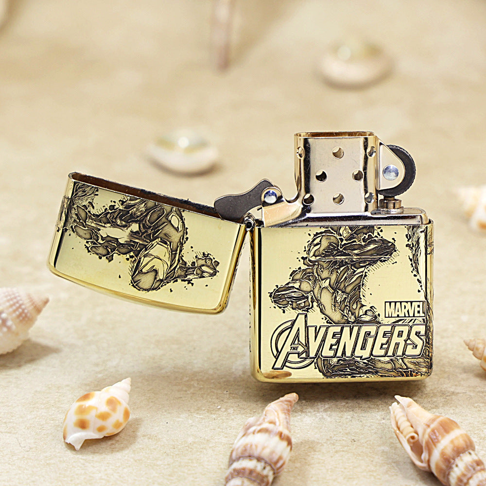 Zippo Exquisitely Deep-Engraved Iron Man & Avengers 168-DS464