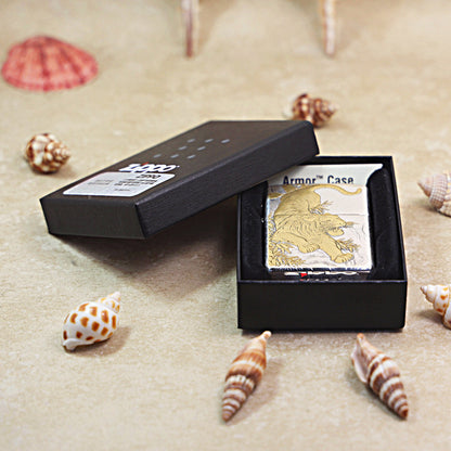 Zippo 162 Dual-Tone Mighty Tiger Zodiac Animal Series 162-DS101