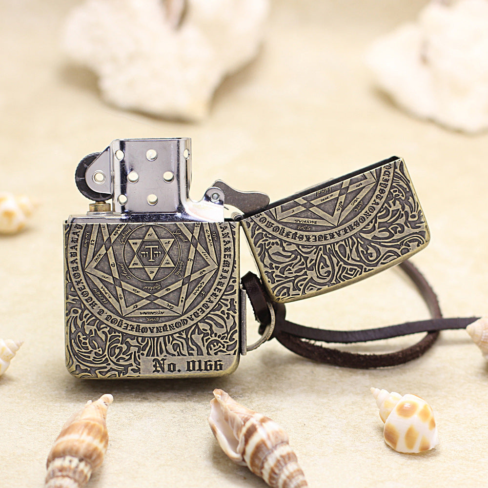 Zippo 1941 Replica Antique Brass 'Orthodox Redemption Cross' - CC10