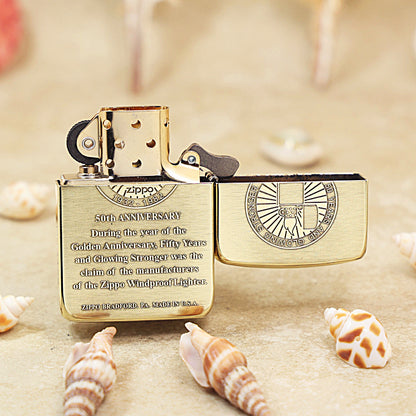 Zippo 1941 Replica High Polish Brass '50th Anniversary' - CC28