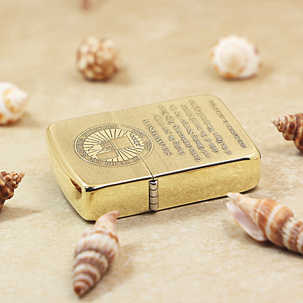 Zippo 1941 Replica High Polish Brass '50th Anniversary' - CC28