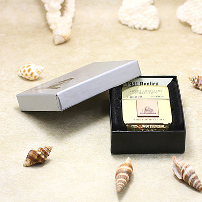 Zippo 1941 Replica High Polish Brass 'First Model Box' - CC34