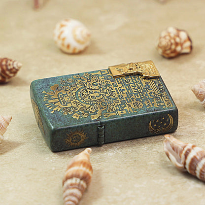 Zippo 'Ancient Maya' Deep Carve with Emblem - DS124