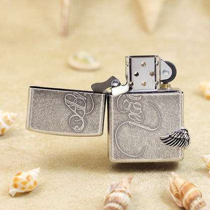 Zippo Angel with Wing (Antique Silver) - KR02