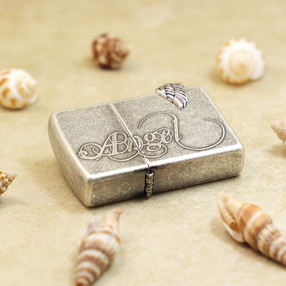 Zippo Angel with Wing (Antique Silver) - KR02