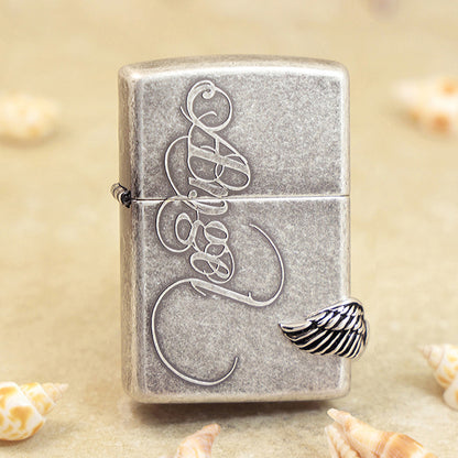 Zippo Angel with Wing (Antique Silver) - KR02