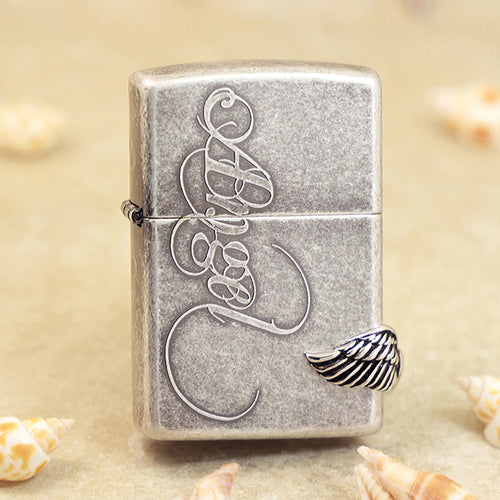 Zippo Angel with Wing (Antique Silver) - KR02