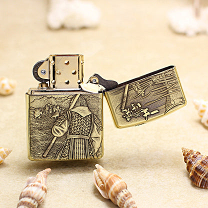 Zippo Antique Brass A Life's True Love Sun Wukong Relief - CC109