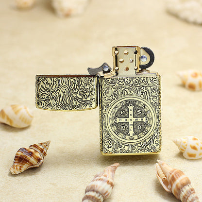 Zippo Antique Brass Constantine Crucifix - CC48
