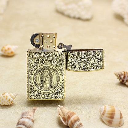 Zippo Antique Brass Constantine Crucifix - CC48