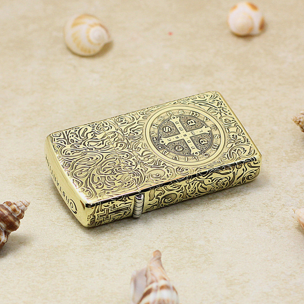 Zippo Antique Brass Constantine Crucifix - CC48