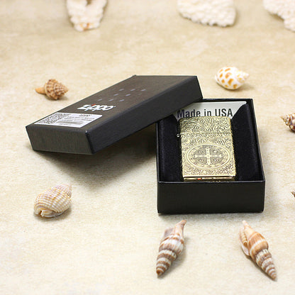 Zippo Antique Brass Constantine Crucifix - CC48