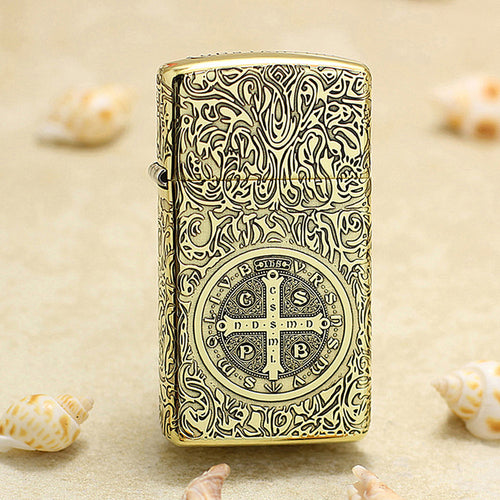 Zippo Antique Brass Constantine Crucifix - CC48