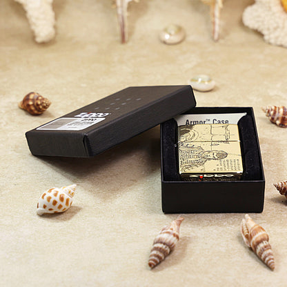 Zippo Antique Brass Deep Carved A Chinese Odyssey Monkey King Warrior - CC158