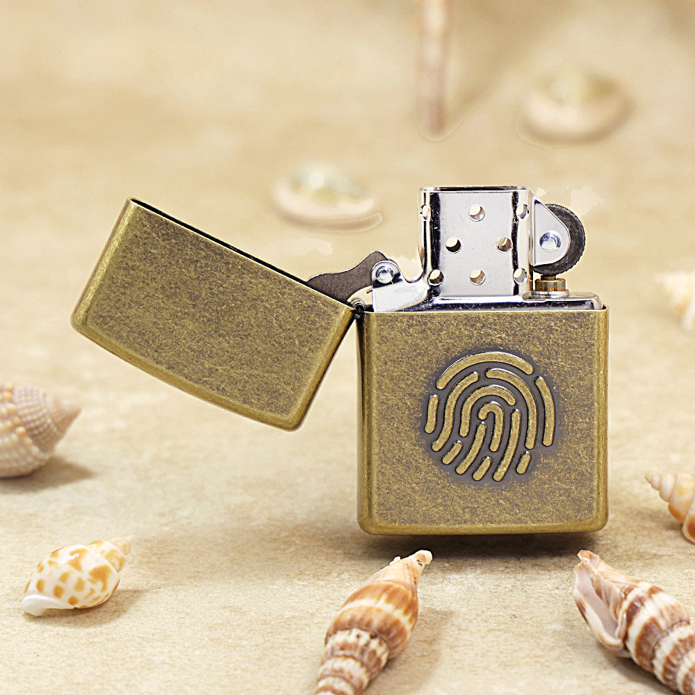 Zippo Antique Brass Fingerprint Code DS80