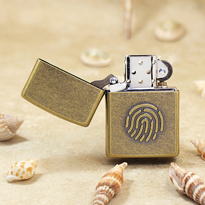 Zippo Antique Brass Fingerprint Code DS80