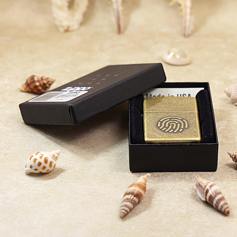 Zippo Antique Brass Fingerprint Code DS80