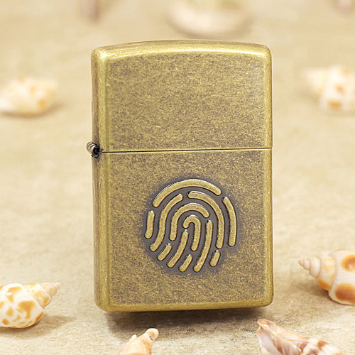 Zippo Antique Brass Fingerprint Code DS80