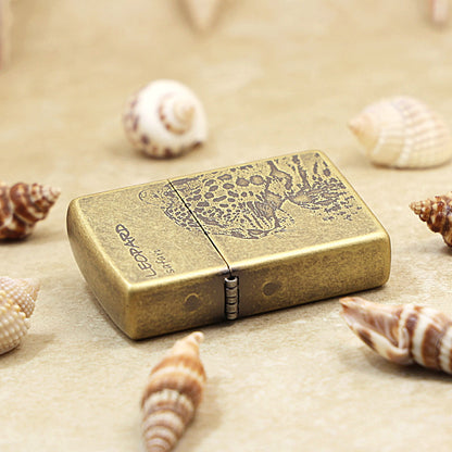 Zippo Antique Brass Leopard (Safari Series) - KR11