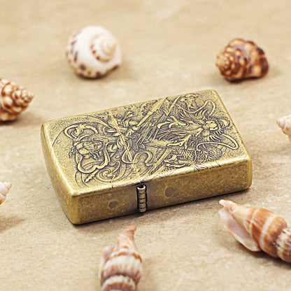 Zippo Antique Brass Nezha 205-DS97