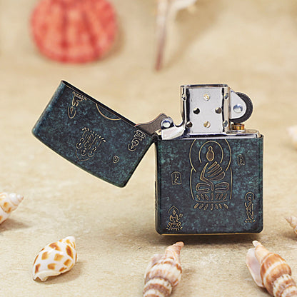 Zippo Antique Bronze 'Zen Buddhist Totems' - DS141