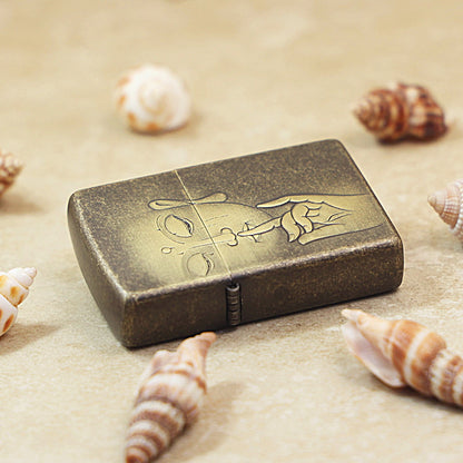 Zippo Antique Copper 'Zen Silence Buddha' - CC07