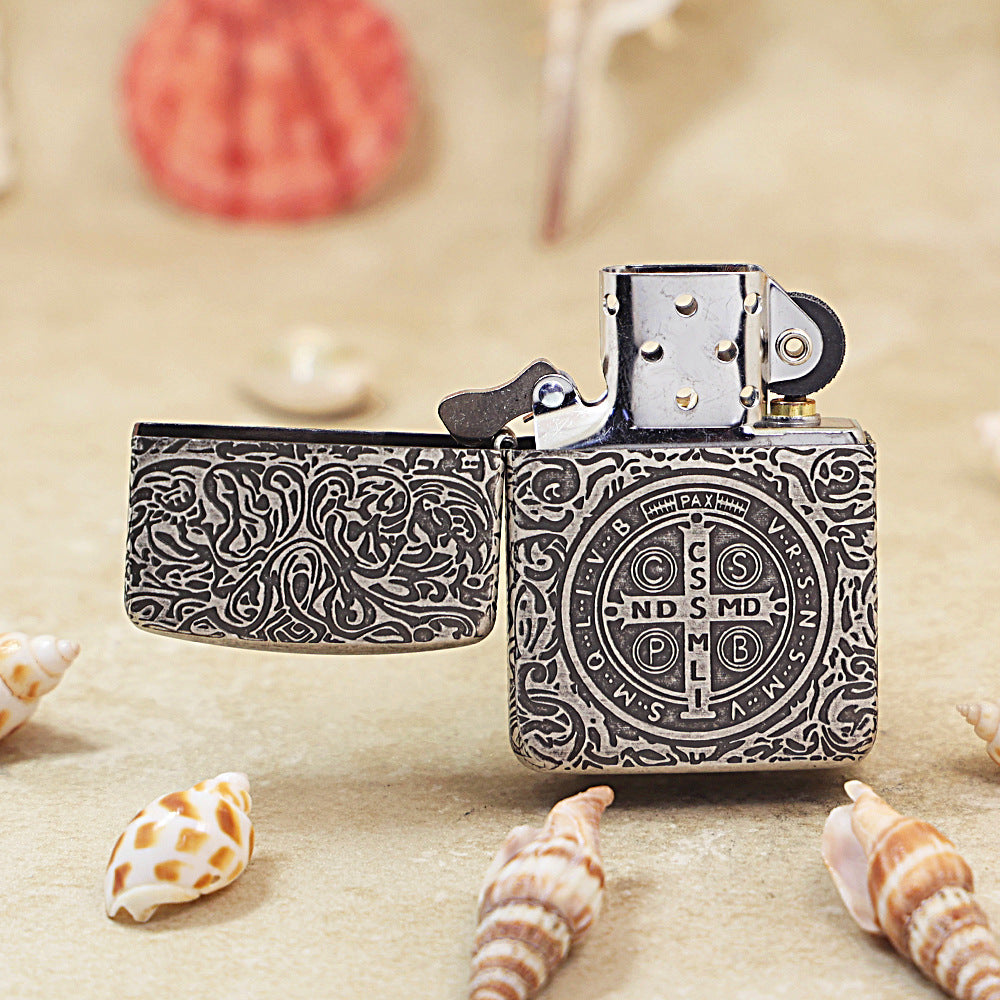 Zippo Antique Silver Constantine Lighter 1941-DS08