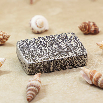 Zippo Antique Silver Constantine Lighter 1941-DS08