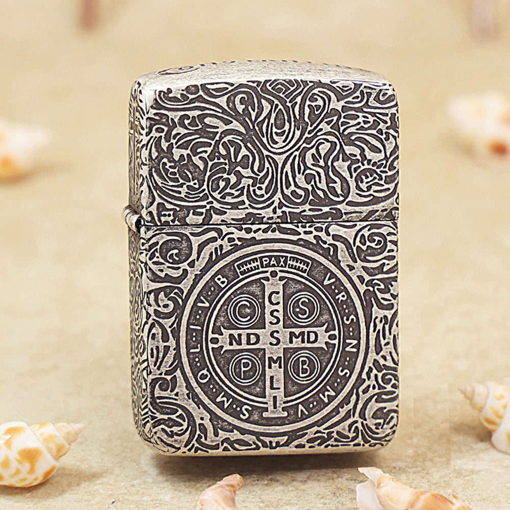 Zippo Antique Silver Constantine Lighter 1941-DS08
