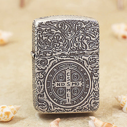 Zippo Antique Silver Constantine Lighter 1941-DS08
