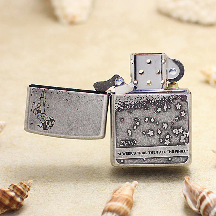 Zippo Antique Silver Lady in the Wind - DS154