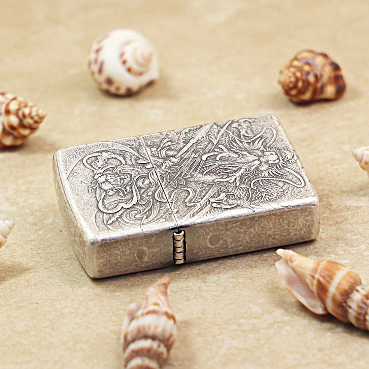 Zippo Antique Silver Nezha 205-DS98