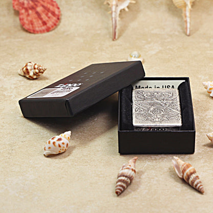 Zippo Antique Silver Nezha 205-DS98