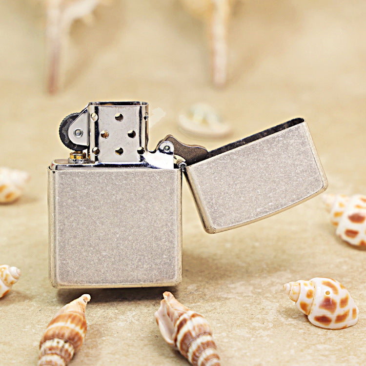 Zippo Antique Silver Stripe Windy Girl 205-DS89