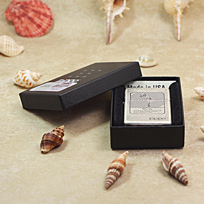 Zippo Antique Silver Stripe Windy Girl 205-DS89